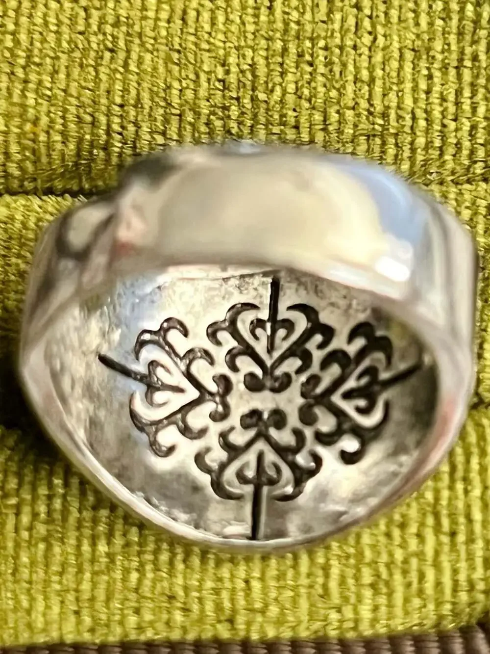 Zulfiqar Sword Titanium Steel Silver Men's Adjustable Size Ring 9-14